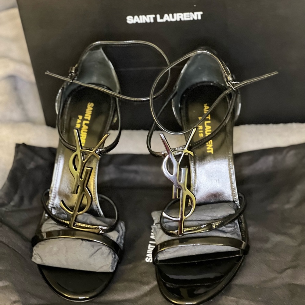 Yves Saint Laurent Cassandra Strappy High Heel Sandals